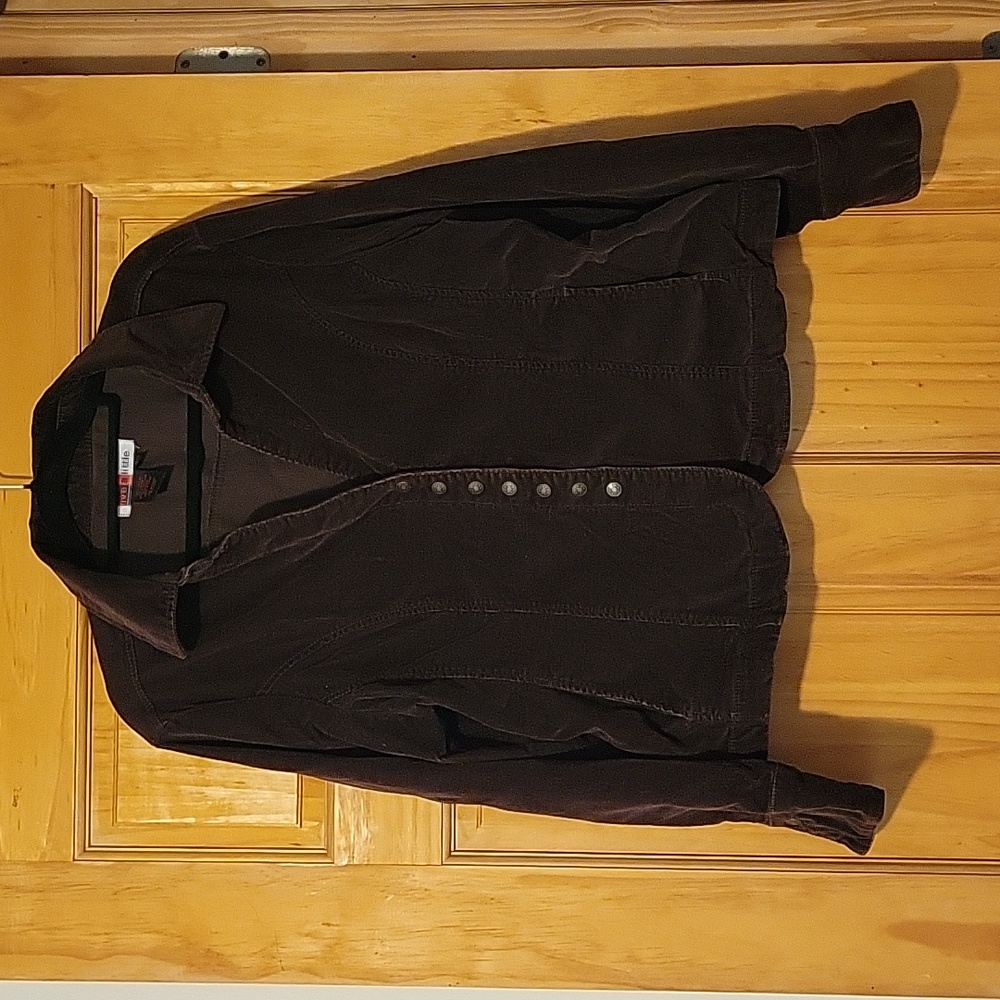 Live A Little vintage corduroy snap up jacket
